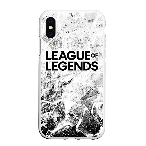 Чехол iPhone XS Max матовый League of Legends white graphite / 3D-Белый – фото 1