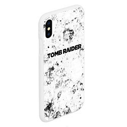 Чехол iPhone XS Max матовый Tomb Raider dirty ice, цвет: 3D-белый — фото 2