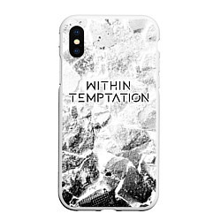 Чехол iPhone XS Max матовый Within Temptation white graphite, цвет: 3D-белый