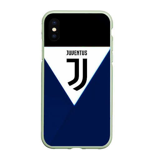 Чехол iPhone XS Max матовый Juventus sport geometry color / 3D-Салатовый – фото 1