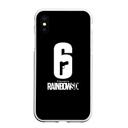 Чехол iPhone XS Max матовый Rainbow six ubisoft game, цвет: 3D-белый