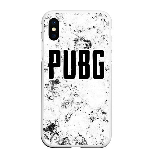 Чехол iPhone XS Max матовый PUBG dirty ice / 3D-Белый – фото 1