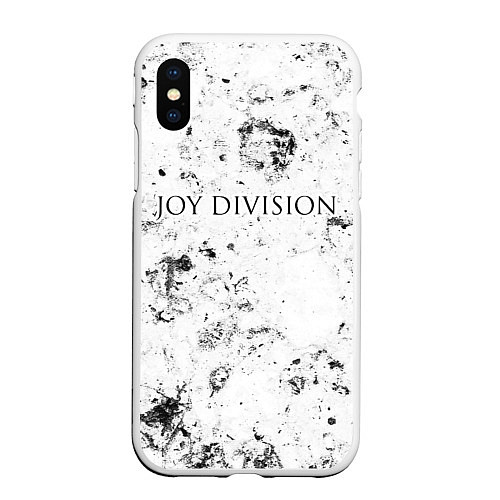 Чехол iPhone XS Max матовый Joy Division dirty ice / 3D-Белый – фото 1