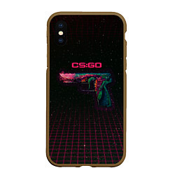 Чехол iPhone XS Max матовый Five Seven скоростной зверь - CS:GO, цвет: 3D-коричневый