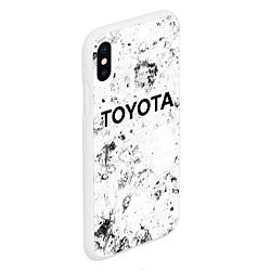 Чехол iPhone XS Max матовый Toyota dirty ice, цвет: 3D-белый — фото 2