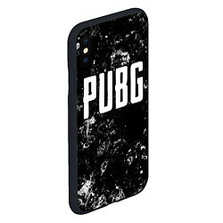 Чехол iPhone XS Max матовый PUBG black ice, цвет: 3D-черный — фото 2