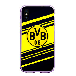 Чехол iPhone XS Max матовый Borussia sport geometry