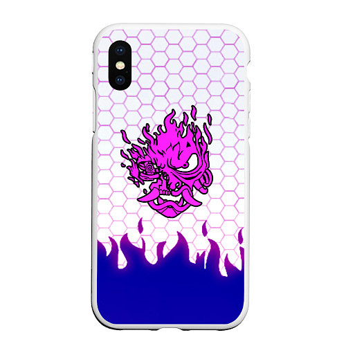 Чехол iPhone XS Max матовый Samurai logo cdproject / 3D-Белый – фото 1