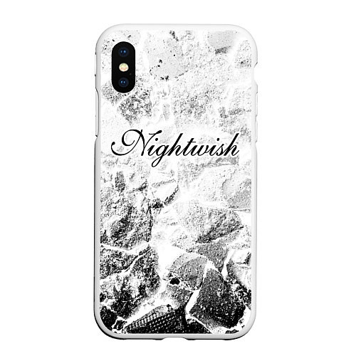 Чехол iPhone XS Max матовый Nightwish white graphite / 3D-Белый – фото 1