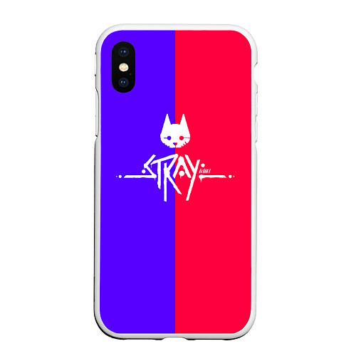 Чехол iPhone XS Max матовый Stray cat games / 3D-Белый – фото 1