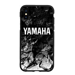 Чехол iPhone XS Max матовый Yamaha black graphite, цвет: 3D-черный