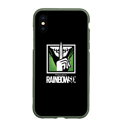 Чехол iPhone XS Max матовый Rainbow six шутер онлайн