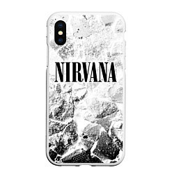 Чехол iPhone XS Max матовый Nirvana white graphite, цвет: 3D-белый