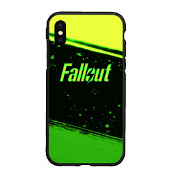 Чехол iPhone XS Max матовый Fallout toxic line