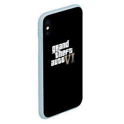 Чехол iPhone XS Max матовый GTA 6 game, цвет: 3D-голубой — фото 2