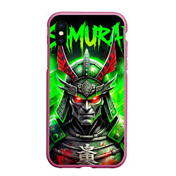 Чехол iPhone XS Max матовый Samurai green