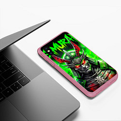 Чехол iPhone XS Max матовый Samurai green, цвет: 3D-малиновый — фото 2