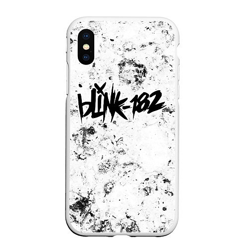 Чехол iPhone XS Max матовый Blink 182 dirty ice / 3D-Белый – фото 1