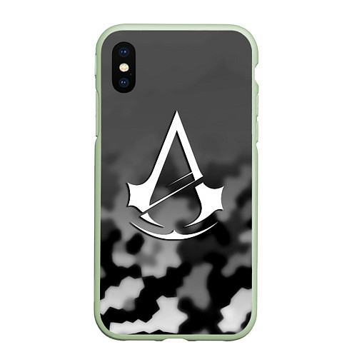 Чехол iPhone XS Max матовый Assassins Creed game / 3D-Салатовый – фото 1