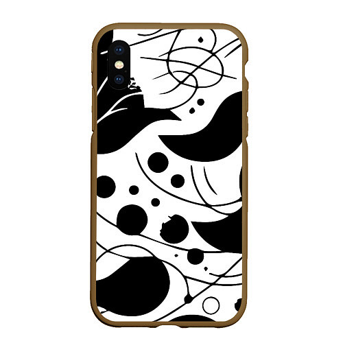 Чехол iPhone XS Max матовый Fashion abstraction - ai art fantasy / 3D-Коричневый – фото 1