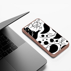 Чехол iPhone XS Max матовый Fashion abstraction - ai art fantasy, цвет: 3D-коричневый — фото 2