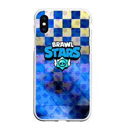 Чехол iPhone XS Max матовый Brawl stars текстура