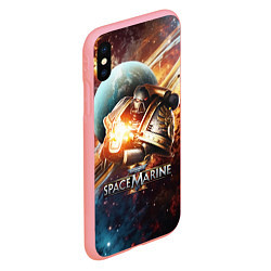 Чехол iPhone XS Max матовый Warhammer 40000 space marine 2, цвет: 3D-баблгам — фото 2