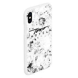 Чехол iPhone XS Max матовый Tokio Hotel dirty ice, цвет: 3D-белый — фото 2