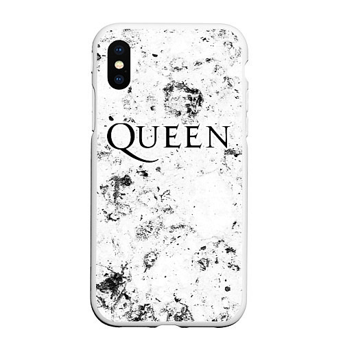 Чехол iPhone XS Max матовый Queen dirty ice / 3D-Белый – фото 1