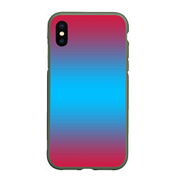 Чехол iPhone XS Max матовый Neon gradeinet