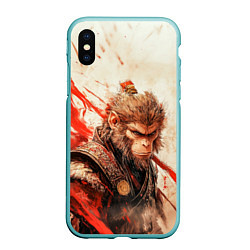 Чехол iPhone XS Max матовый Wukong на фоне с брызгами