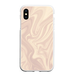 Чехол iPhone XS Max матовый Перламутровый абстракция, цвет: 3D-белый