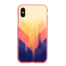 Чехол iPhone XS Max матовый Abstract art - geometric shapes