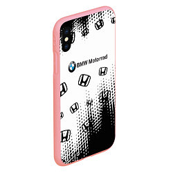 Чехол iPhone XS Max матовый BMW x honda pattern, цвет: 3D-баблгам — фото 2