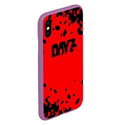 Чехол iPhone XS Max матовый Dayz лепестки, цвет: 3D-фиолетовый — фото 2