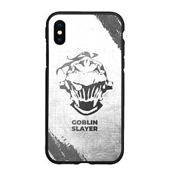 Чехол iPhone XS Max матовый Goblin Slayer - white gradient