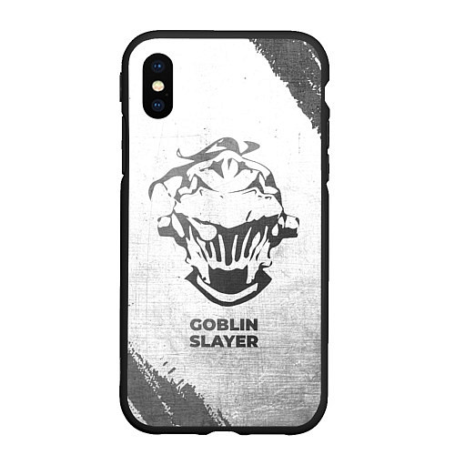 Чехол iPhone XS Max матовый Goblin Slayer - white gradient / 3D-Черный – фото 1