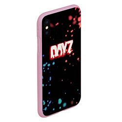 Чехол iPhone XS Max матовый Dayz краски боке, цвет: 3D-розовый — фото 2