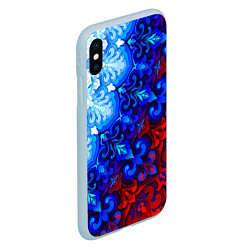 Чехол iPhone XS Max матовый Душа моя Россия 2, цвет: 3D-голубой — фото 2