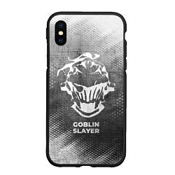 Чехол iPhone XS Max матовый Goblin Slayer - grey gradient