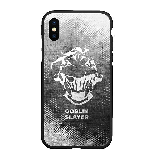 Чехол iPhone XS Max матовый Goblin Slayer - grey gradient / 3D-Черный – фото 1