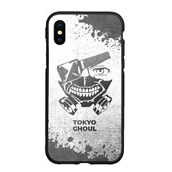 Чехол iPhone XS Max матовый Tokyo Ghoul - white gradient