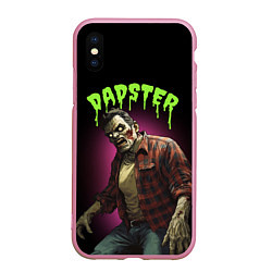 Чехол iPhone XS Max матовый Dadster - zombie - на хэллоуин