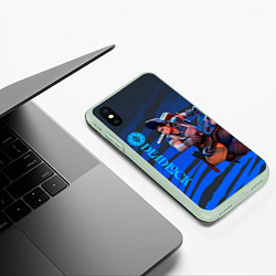 Чехол iPhone XS Max матовый МакГиннис Deadlock, цвет: 3D-салатовый — фото 2