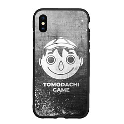 Чехол iPhone XS Max матовый Tomodachi Game - grey gradient