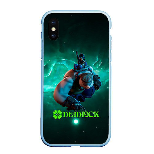 Чехол iPhone XS Max матовый Мо и Мелкий Deadlock / 3D-Голубой – фото 1