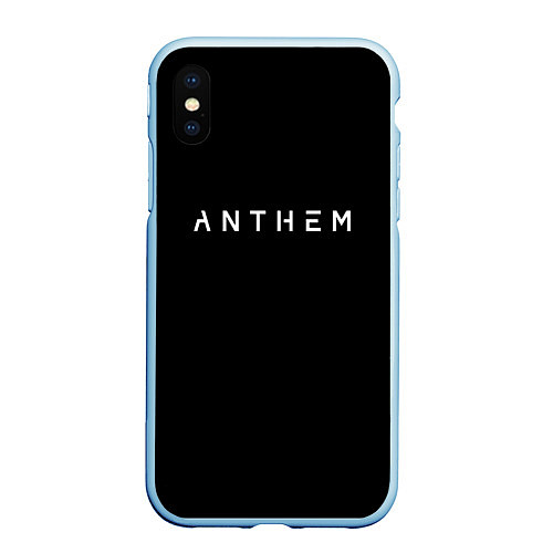 Чехол iPhone XS Max матовый Anthem bioware / 3D-Голубой – фото 1