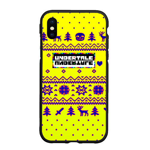 Чехол iPhone XS Max матовый Undertale winter / 3D-Черный – фото 1