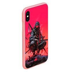 Чехол iPhone XS Max матовый Ниндзя в стиле киберпанк, цвет: 3D-баблгам — фото 2