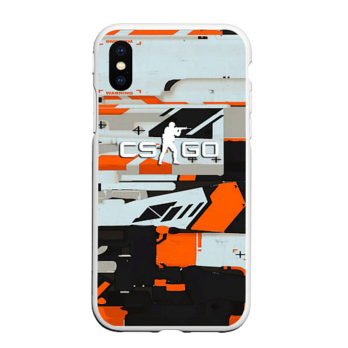 Чехол iPhone XS Max матовый Asimov cs go / 3D-Белый – фото 1